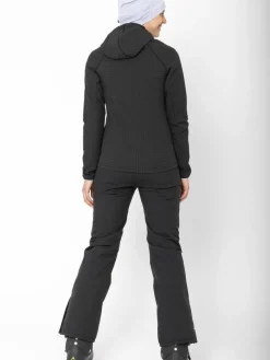 2117 Fleecet, Colleget Ja Hupparit|takki Mellom W 010 Black