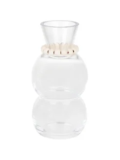 Kupla lasimaljakko kapea 17x7 cm kirkas/valkoinen>Aarikka Sale