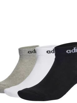 Adidas Asusteet|Asusteet|sukat Linear Ankle Cushioned 3 pr / pkt IC1304 Grey/white/black