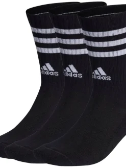 Adidas Asusteet|Asusteet|sukat 3-Stripes Cushioned Crew 3 paria/pkt musta IC1321 Black