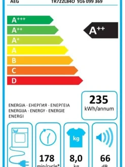 kuivausrumpu 8 kg TR722L84O><noscript><img width=