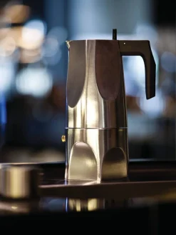 Alessi Juoma- Ja Baaritarvikkeet|Tarjoilu|Ossidiana espressopannu 3 kuppia alumini