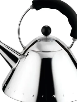 Vesipannu viheltävä musta>Alessi New