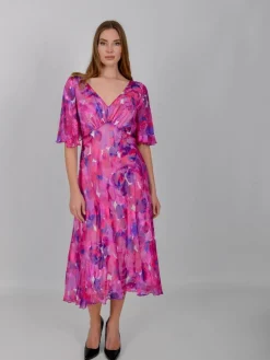 Allison Lyhyet Juhlamekot|mekko 6160 22 Fuchsia