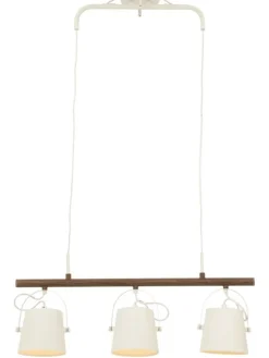 Aneta Lighting Espresso kattovalaisin 3-os. valkoinen/tumma puuväri><noscript><img width=