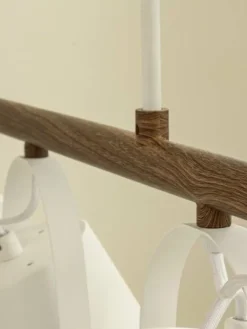Aneta Lighting Espresso kattovalaisin 3-os. valkoinen/tumma puuväri><noscript><img width=