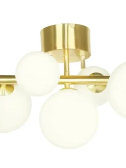 Sisustusvalaisimet|Aneta Lighting kattovalaisin Molekyl mattamessinki 7-os.