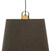 Aneta Lighting kattovalaisin Geilo 45 musta/harmaa/puu> Online