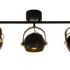 Sisustusvalaisimet|Aneta Lighting kattovalaisin Bow 3-os. musta