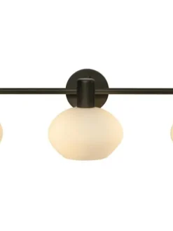 Aneta Lighting kylpyhuoneen seinävalaisin Elba 3-osainen mus> Hot
