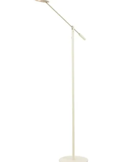 Sisustusvalaisimet|Aneta Lighting lattiavalaisin Cadiz LED valkoinen/teräs