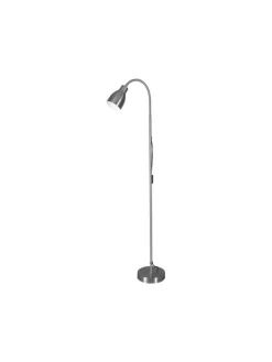 Sisustusvalaisimet|Aneta Lighting Lattiavalaisin Sarek teräs