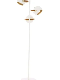 Sisustusvalaisimet|Aneta Lighting lattiavalaisin Bow 3-os. valkoinen
