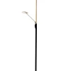 Sisustusvalaisimet|Aneta Lighting lattiavalaisin Cadiz upplight musta/mattamessinki LED