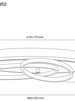 Aneta Lighting LED-plafondi Legato musta><noscript><img width=