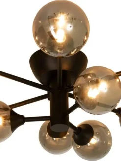 Aneta Lighting plafondi Cosmos koukkukiinnitys musta/savu> New