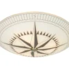 Sisustusvalaisimet|Aneta Lighting plafondi Kompass 42 cm valkoinen/musta