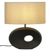 Aneta Lighting pöytävalaisin Ellipse musta/beige>