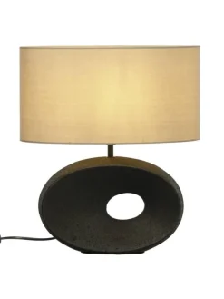 Aneta Lighting pöytävalaisin Ellipse musta/beige>