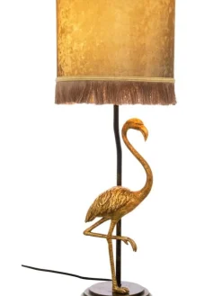 Sisustusvalaisimet|Aneta Lighting pöytävalaisin Flamingo mustakulta/kulta