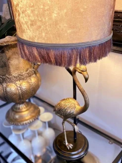 Sisustusvalaisimet|Aneta Lighting pöytävalaisin Flamingo mustakulta/kulta