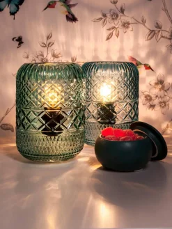Sisustusvalaisimet|Aneta Lighting pöytävalaisin Minna vihreä