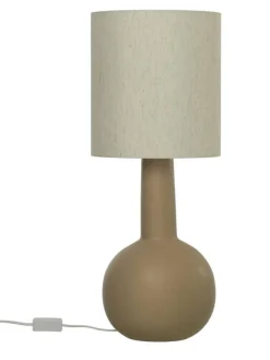 Sisustusvalaisimet|Aneta Lighting pöytävalaisin Eleana ruskea/beige