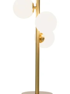 Sisustusvalaisimet|Aneta Lighting pöytävalaisin Molekyl 3-os. mattamessinki