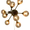 Aneta Lighting seinä/kattovalaisin Cosmos musta> Online