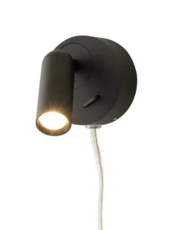 Sisustusvalaisimet|Aneta Lighting seinävalaisin Fenja LED musta