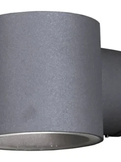 Aneta Lighting ulkoseinävalaisin Ekerum harmaa pyöreä>