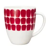 24h Tuokio muki 0,34 L puna/valkoinen>Arabia Outlet