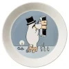 Moomin Astiat|Arabia Muumi lautanen 19 cm Muumipappa harmaa
