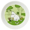 Moomin Astiat|Arabia Muumi Lautanen Muumipeikko nurmenvihreä 19 cm