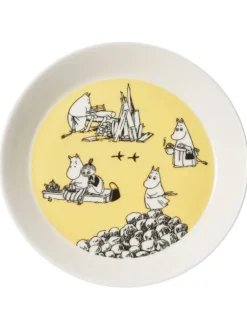 Arabia Muumi Lautassetti Keltainen&hurraa 19 cm 2 kpl>Moomin Online