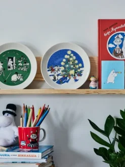 Moomin Astiat|Arabia Muumi lautassetti Piirustus & Joulu