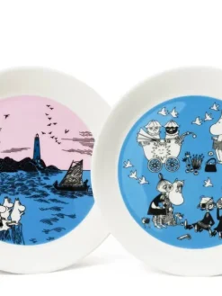 Moomin Astiat|Arabia Muumi Lautassetti Iltapurjehdus ja rauha