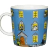 Arabia Muumi muki Muumitalo 0,3 L sininen>Moomin New