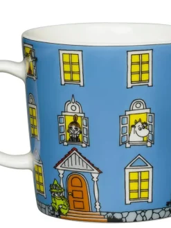 Arabia Muumi muki Muumitalo 0,3 L sininen>Moomin New