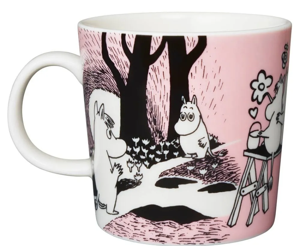 Moomin Astiat|Arabia Muumi muki Rakkaus 0,3 L vaaleanpunainen