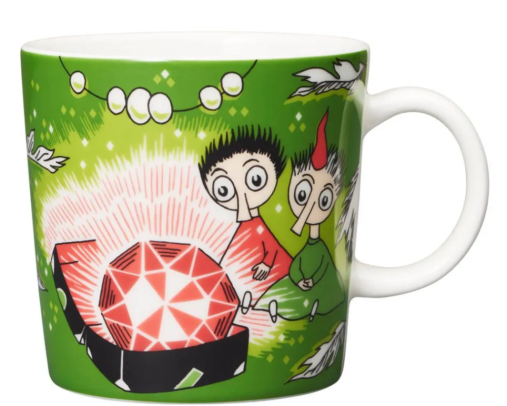 Arabia Muumi muki Tiuhti ja Viuhti 0,3 L vihreä>Moomin Hot