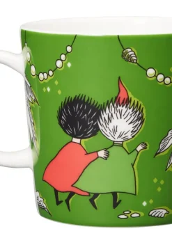 Arabia Muumi muki Tiuhti ja Viuhti 0,3 L vihreä>Moomin Hot