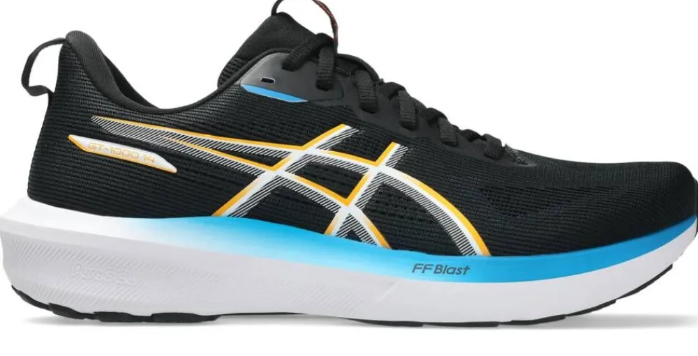Asics Juoksu- Ja Treenikengät|juoksukengät Gt-1000 14 004 BLACK/YAMABUKI