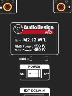 AudioDesignPRO Äänentoisto|kannettava akkukäyttöinen 12