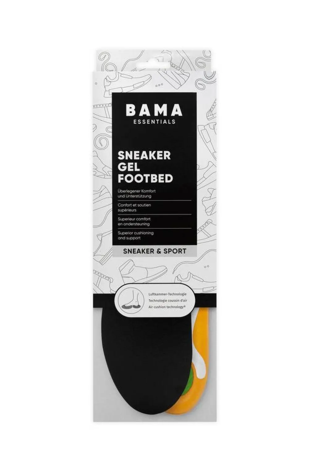 pohjalliset Sneaker Gel Footbed 46/47>Bama Sale
