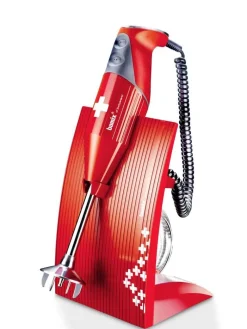 sauvasekoitin M200 SwissLine punainen Sveitsin lipulla>Bamix Online