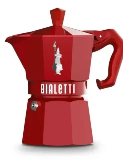 Bialetti Juoma- Ja Baaritarvikkeet|Tarjoilu|espressokeitin 3 k. Moka Exclusive punainen