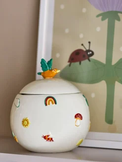 Bloomingville Mini Lastenhuone|purkki Agnes kannella valkoinen