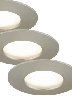 Briloner Kosteantilanvalaisimet|LED moduuli 3x5W harjattu teräs