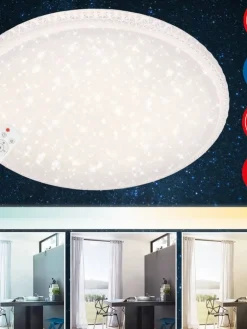 Briloner Sisustusvalaisimet|LED-plafondi CCT tähtikuviokupu ja kristallikoriste